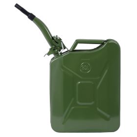20 Liter (5 Gallon) Jerry Fuel Can with Flexible Spout, Portable Jerry Cans Fuel Tank Steel Fuel Can, Fuels Gasoline Cars, Trucks, Equipment, GRE