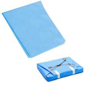 Sterilization Wrap 45" x 45" Case of 48 Dual Layer Wraps for Instrument Sets Retractors 500 Grade Non-sterile Latex-Free for Steam Ethylene Oxide