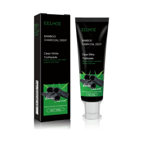 EELHOE Bamboo Charcoal Deep Beauty Toothpaste Cleans Stains, Smells, Brightening White Teeth Care Toothpaste